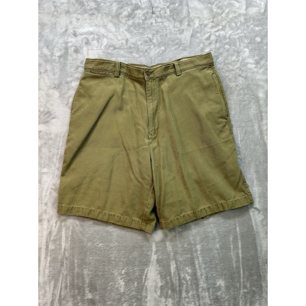 Tommy Bahama Relaxed Shorts 38 Tencel Cotton Vintage Feild Chino Twill OD Green